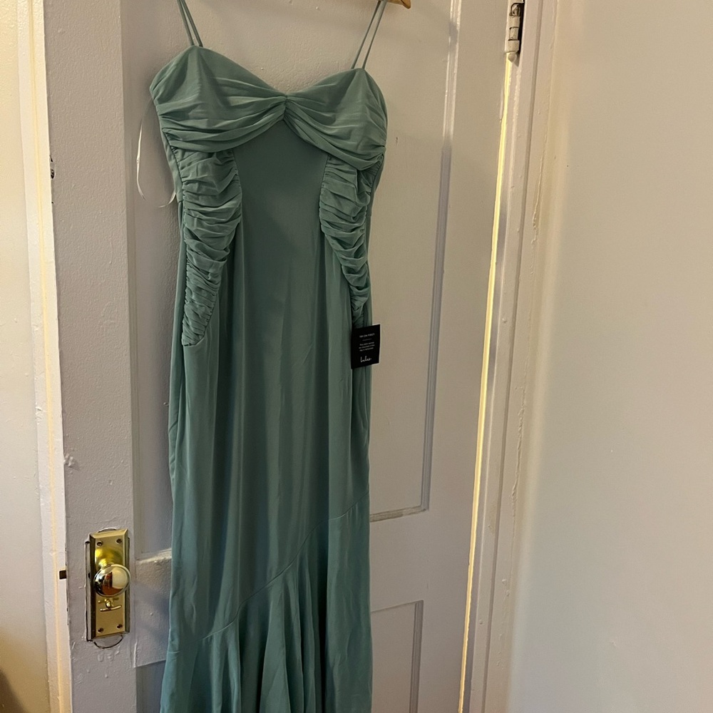 Elegant Teal Evening Dress
